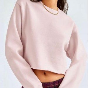Aritzia TNA Cropped Fleece Sweatshirt